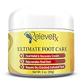 Releve RX- Ultimate Foot Care Cream. Foot Pain Relief Cream and Repair for Dry, Cracked & Callused Feet. 12 All Natural Ingredients- Arnica, Shea Butter, Tea Tree Oil, Aloe+ Podiatrist Recomm. USA 3oz