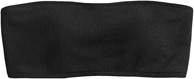 high cut ribbed bandeau bikini set