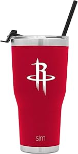Simple Modern NBA Team Licensed Water Bottles, Tumblers and Coffee Mugs - Vacuum Insulated Stainless Steel Travel Leak Proof Straw Lid - Gifts for Men, Women, Dad, Brother, Husband, Kids