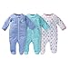 Gerber Onesies Baby Girl Sleep N' Play Sleepers 3 Pack