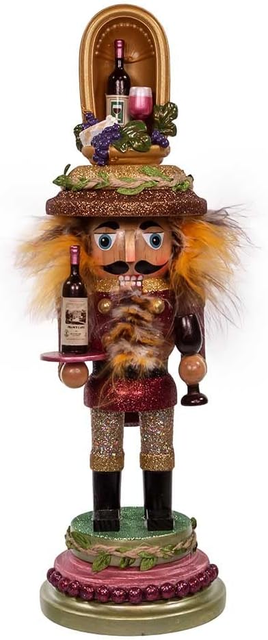 Nutcrackers - Kurt Adler 15-Inch Hollywood Wine Nutcracker