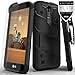 LG K7 / LG Tribute 5 LS675 / LG Escape 3 Case, Zizo Bolt Cover [.33m 9H Curved Full Glass Tempered Screen Protector] Included [Military Grade] Clip