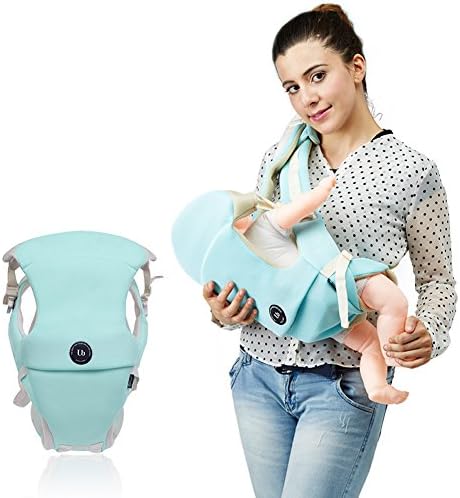 UBELA Multifunction Baby Carrier | Lightweight Breathable Net Fabric | Designed for Summer | Multiple Carry Ways | Suitable for Newborn Infant Babies | Blue