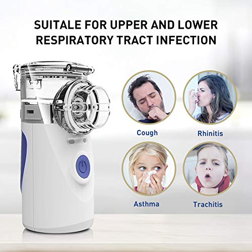 Portable Vaporizers Machine, Travel Mini Inhaler Case for Breathing Problems, Personal Steam Cool Mist Inhaler Kits for Kids & Adults - Thumbnail 3