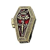 CA Mode Women's Vintage Goth Coffin Vampire Bat Pendants Necklace