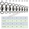 JSHANMEI-10-30-Packed-100-Copper-High-Strength-Ball-Bearing-Swivels-Welded-Rings-Fishing-Tackle-Swivels-Accessory-Connectors-Saltwater-35LB-to-390LB