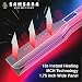 SAMSARA Professional Hair Straightener Flat Iron with Digital Display, Heats Up Fast, 1.75″ Wide Panel with Dual Voltage, Flat Iron with LCD Screen, Touch Control Adjustable Temp, Blackthumb 2