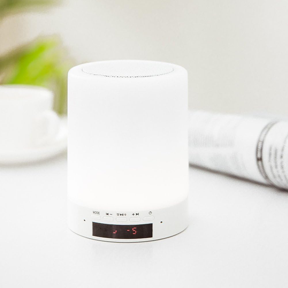 Smart Touch Bluetooth Stereo Night Light Bedside Lamps Bedroom Mini Touch Table Lamps-B