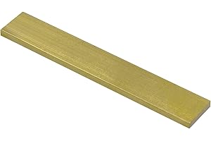 SUPERDI Brass Flat Bar Stock 3/16"(.1875") x 1" x 6" C360 Extruded Rectangle Metal - 1pc