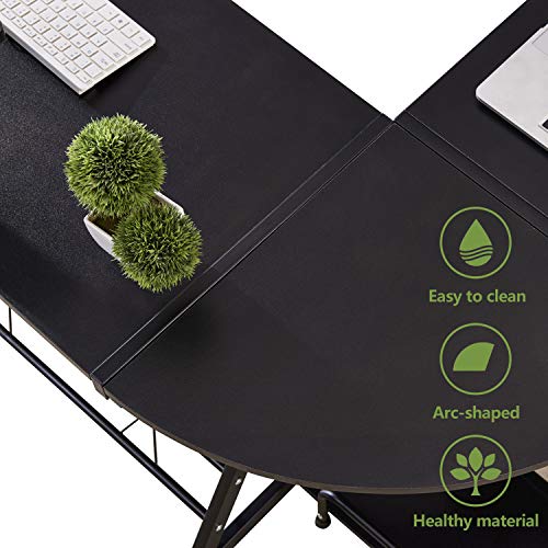 5 GreenForest+Shaped+Computer+Storage+Workstation