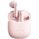Ttbesmi TWS-19 Wireless Bluetooth 5.3 In-Ear Headphones for Kids, Pink, Waterproof, School & Gym, 5H Battery Life