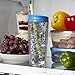 bubba Envy Dual-Wall Insulated Tumbler with Straw, 24 oz., Blue Graphic Triangles