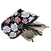 Jom Tokoy Makeup Bag travel makeup bag Cosmetic Bag Makeup Bag for purse (Rose)
