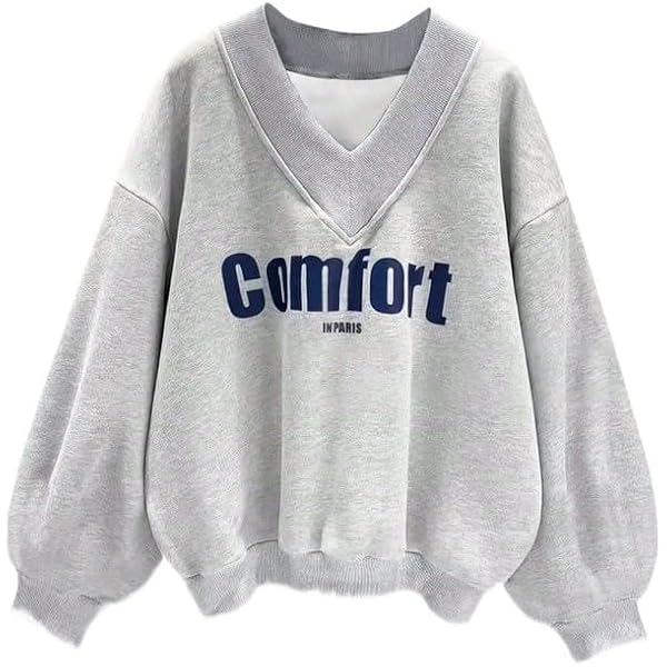 ★新品未使用★gypsohila V Neck Sweat Lightgray Women_s-WFHWear-Butter-Soft-V-