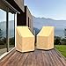 Budge All-Seasons Patio Stack of Chairs Cover / Barstool Cover (Tan)