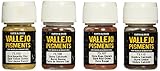 Vallejo Rust and Oil Color Set, 30ml, 4-Pack