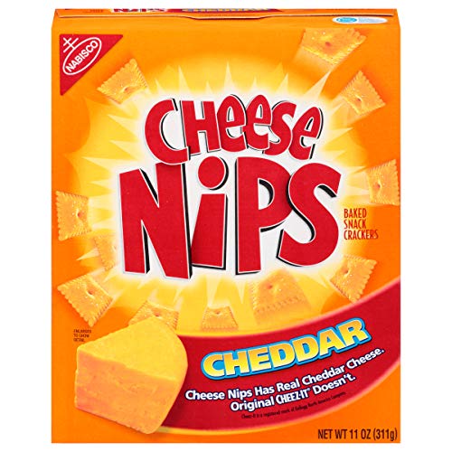 Cheese Nips Cheddar Baked Snack Crackers, 11 Ounce (Pack of 6)
