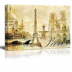 Amazing Paris Vintage Clipart (Eiffel) Wall Decor