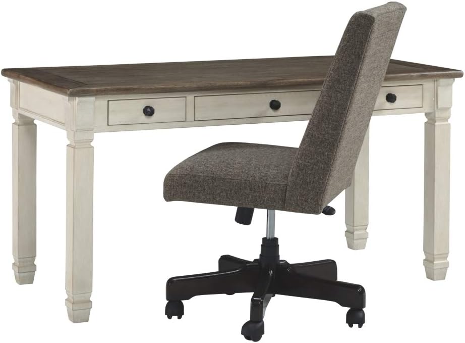 Signature Design by Ashley Bolanburg Home Office Desk Two-tone: Furniture & Decor