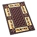 Elegant Horse Trot Lattice Non Slip / Anti Slip Accent Rug, Brown, 20