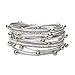 TASBERN Leather Wrap Bracelet for Women Multi Studded Rope Cuff Bracelets with Rhinestone Wristband for Teen Girls Gift