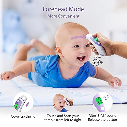 Medical Ear Thermometer with Forehead Function, HYLOGY Dual Mode
