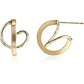 Aliyoham Gold Hoop Earrings for Women, Hypoallergenic 14K gold Plated Summer Spring Fancy Vintage Jewelry for Women