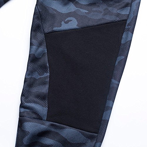 Edenun Men Casual Jogger Gym Patchwork Athletic Running Sports Trousers Camouflage Pants Active Elastic Waist Sweatpants