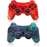 PS3 Wireless Controller Dual Vibration GamePad for PlayStation 3 Six-axis Gaming Joystick, up to 10m Remote Control, Support PC (Windows XP/7/8/10) with Charging Cable