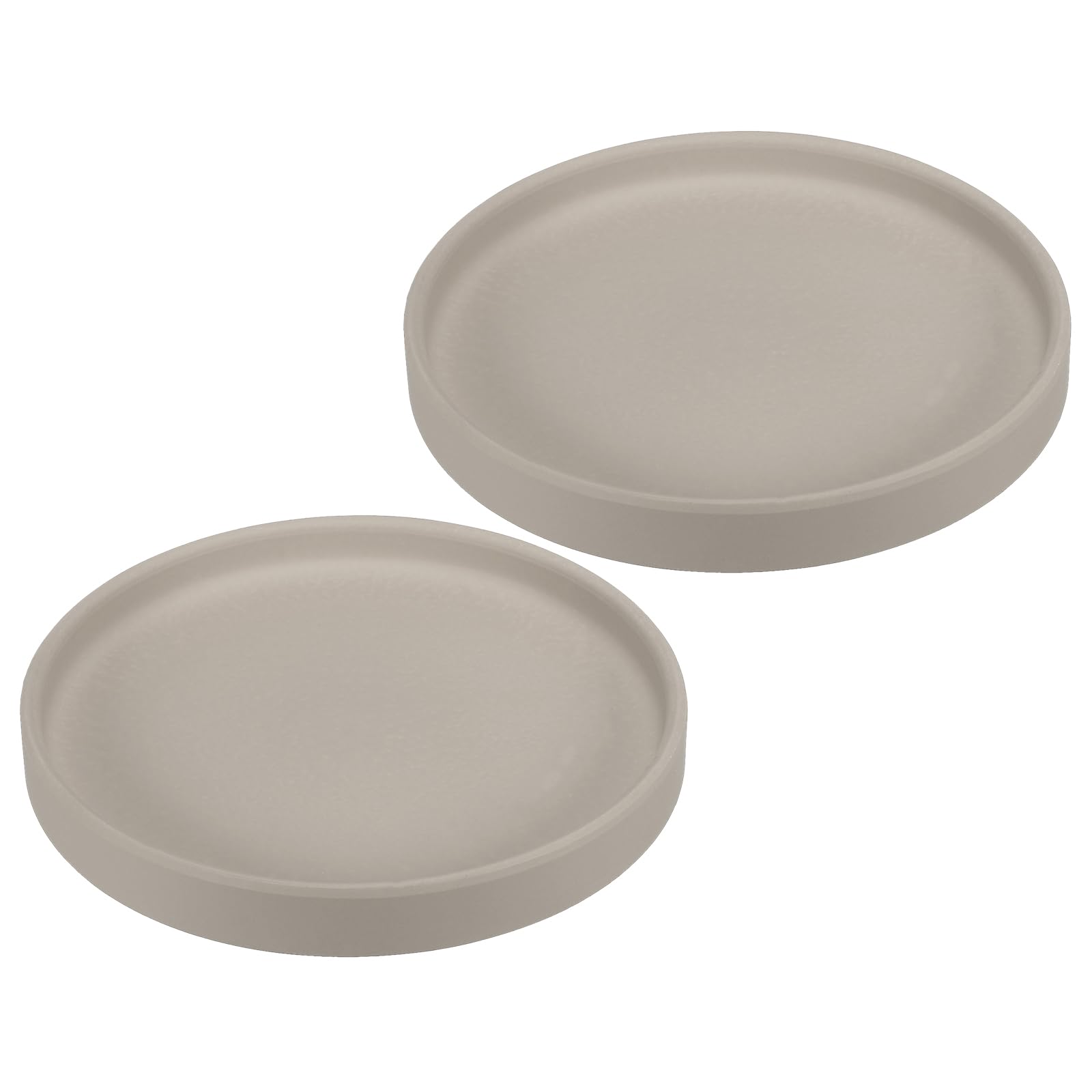 PATIKIL 6 Inch Round Ceramic Plant Saucer, 2 Pack Plant Saucer Tray Flower Planter Drip Tray for Indoors Outdoors Patio Balcony, Gray