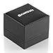 SHARDON Men's 8mm Black Tungsten Ring with Engraved Wolves in Forest
