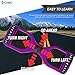cho Electric Hoverboard Smart Self Balancing Scooter Hover Board Built-in Speaker LED Wheels Side Lights for Kids- Safety Certified (_Chrome Purple)