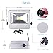 30W RGB Floodlight, LOFTEK Outdoor Color Changing Flood Light with Dimming and Memory Setting Function, Waterproof IP 66 Spotlight for Lawn and Garden, Silver