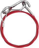 URAQT Breakaway Cable 1m 4mm Wire Stainless Steel PVC Insulated Hook Type