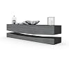 Vladon-Mueble-TV-City-Comoda-TV-con-Elemento-Inferior-1-Compartimento-Abierto-y-3-Cajones-Negro-MateAvola-Antracita Vladon-Mueble-TV-City-Comoda-TV-con-Elemento-Inferior-1-Compartimento-Abierto-y-3-Cajones-Negro-MateAvola-Antracita