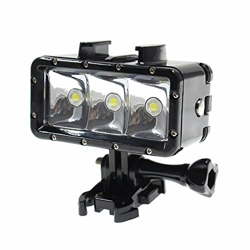 SHOOT-Waterproof-Underwater-Diving-Light-LED-Video-Night-Light-Rechargeable-1200mAh