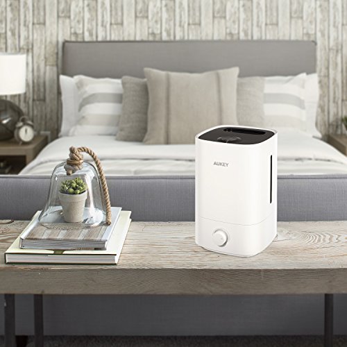 AUKEY Whole House Humidifier with No Noise, 3.5L Ultrasonic Cool Mist Aroma Humifier with Auto