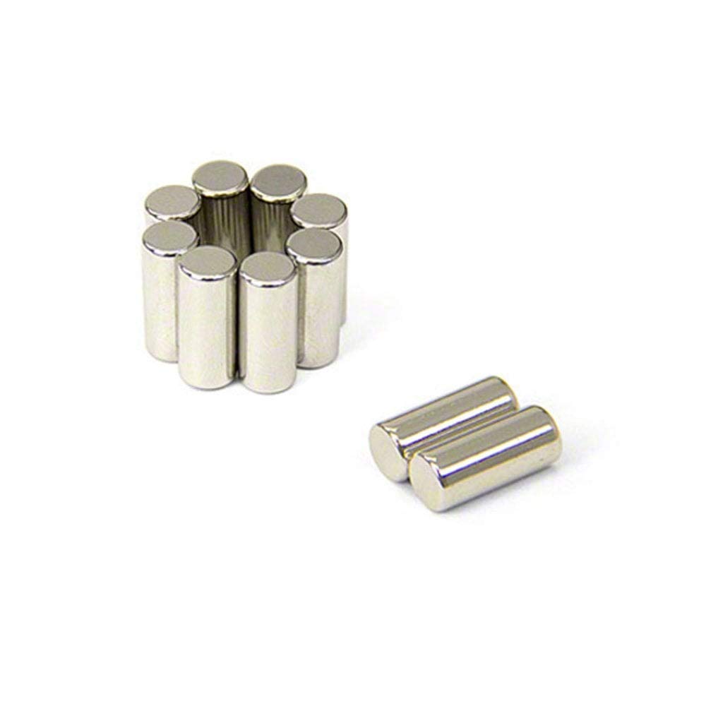 Diametrically Magnetised N42 Neodymium Magnet for Providing Rotational Movement - 6mm dia x 14mm thick - Pack of 10