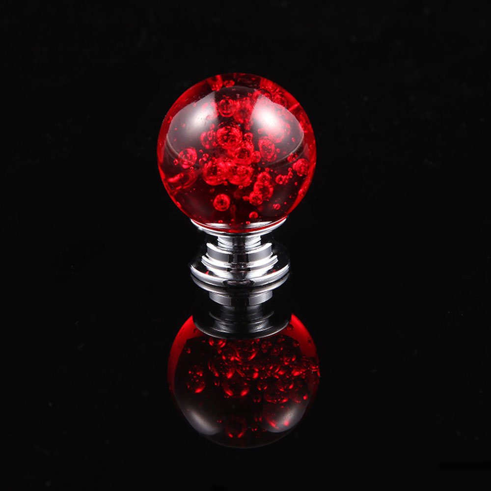 10PCS Cupboard Door Drawer Knobs,Yishik Crystal Knobs for Wardrobes Cabinet with 3 Length Screws for Furniture Kitchen Home Decorating