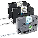 Greateam Compatible with Brother P-Touch Label Tape TZe 12mm 0.47