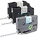 Greateam Compatible with Brother P-Touch Label Tape TZe 12mm 0.47