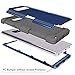 Galaxy Note 8 Case, Asstar 3 In 1 [Soft silicone+ Hard PC] Full Body Shockproof Impact Resistant Perfect Fit Anti Scratch Excellent Protective Cover for Samsung Galaxy Note 8 2017 (Navy+Grey)