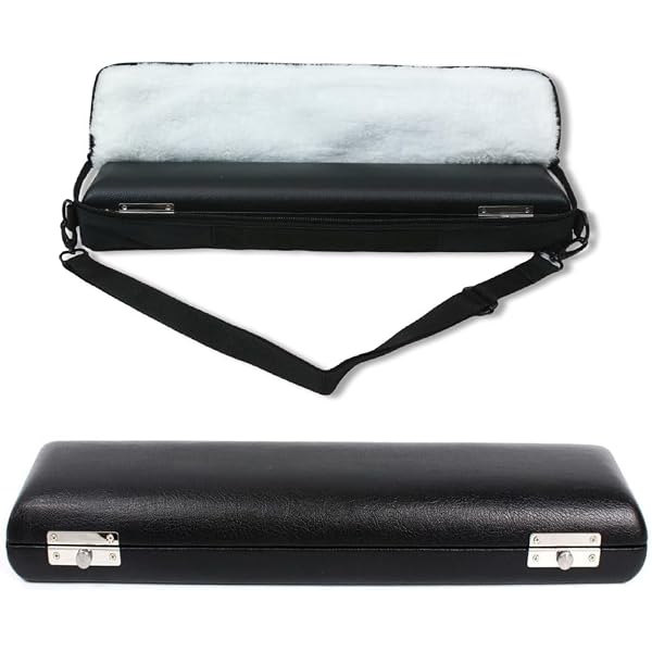 Dickly 17 Holes Flute Case Noir En Peluche pour Flûte 17 Trous