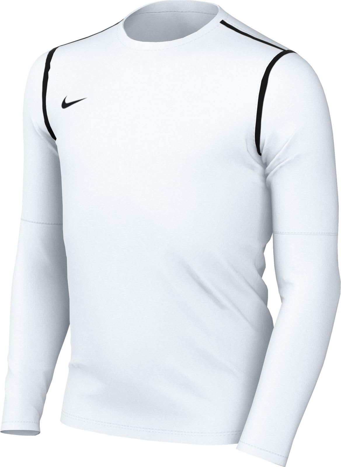 Nike FJ3008-100 Y NK DF PARK20 CREW TOP R Sweatshirt Unisex WHITE/BLACK/BLACK Size XS