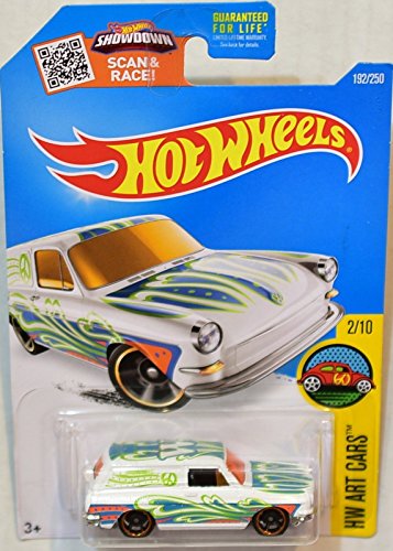 Hot Wheels 2016 H.W. Art Cars Custom â€™69 Volkswagen Squareback Kmart Exclusive Recolor White 192/250