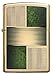 Zippo Emerald Square Design Pocket Lighter, Brushed Brass