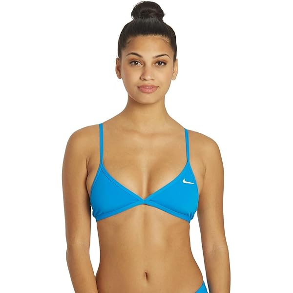 Amazon.com: Nike Hydrastrong Solid Tie Back Bikini Top