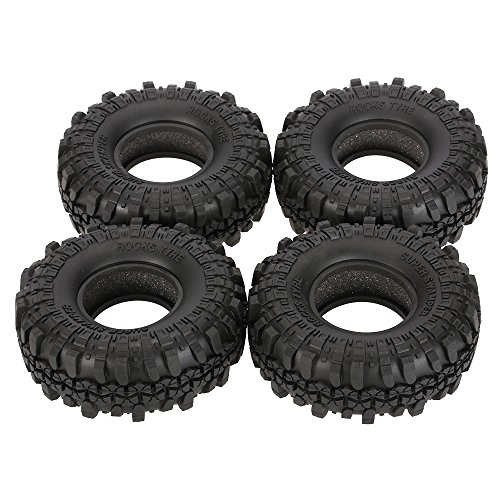 Goolsky 4Pcs AUSTAR AX-4020 1.9 Inch 110mm 1/10 Rock Crawler Tires for D90 SCX10 AXIAL RC4WD TF2 RC Car