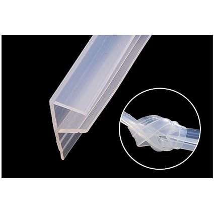 10 Ft Glass Shower Door Seal Strip Frameless Shower Door Seal Strip Silicone Sweep For 3 8 Inch Glass Clear F
