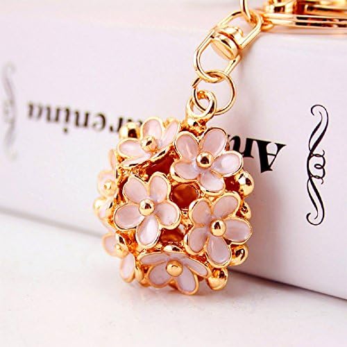 CHMING Fashion Little Daisy Flower Keychain Purse Bag Pendant Keychain Womans Handbag Charm